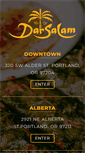 Mobile Screenshot of darsalamportland.com